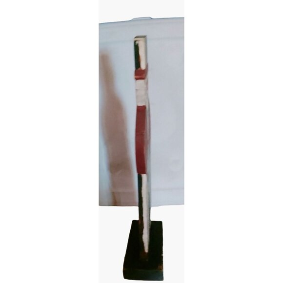 Handcrafted Wooden Uncle Sam Folk Art Patriotic Americana Decor 22 inch Tall - Picture 8 of 8